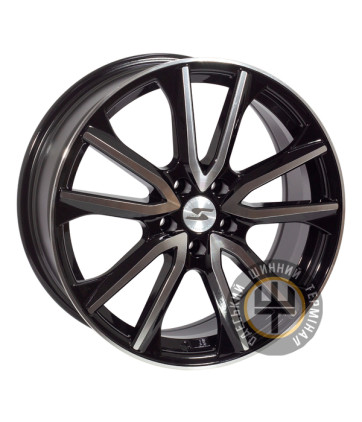 Zorat Wheels ZW-9066 7.5x18 5x108 ET43 DIA65.1 Black polished (Черный с полированной лицевой частью)