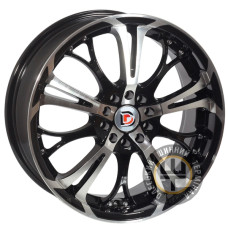 Zorat Wheels 876 7x17 5x108 ET40 DIA73.1 Black polished (Черный с полированной лицевой частью)