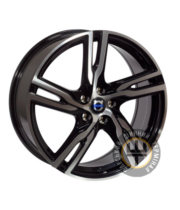 ZF 9393 8x19 5x108 ET45 DIA63.4 Черный с алмазной механической обработкой лицевой поверхности