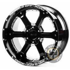 Off Road Wheels OW1 10x20 6x135 ET-12 DIA87.1 Gloss Black W/Milled Spoker