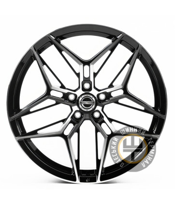 WS FORGED WS-015C 10x20 5x112 ET46 DIA66.5 Gloss Black Machined Face (Черный глянцевый полированное лицо)