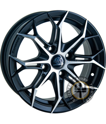 GT RD-M001 6x14 4x108 ET24 DIA65.1 Metall Cutting Black (Матовый черный с полировкой)