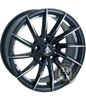 GT RD-S1 6x14 4x108 ET24 DIA65.1 Metall Cutting Black (Матовый черный с полировкой)