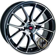 GT 1129 7x15 4x100 ET38 DIA73.1 Черный с алмазной механической обработкой лицевой поверхности