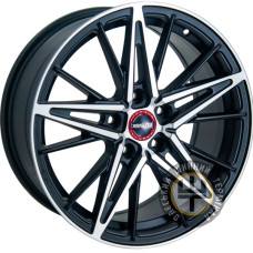 GT RD-M105 7.5x17 5x112 ET35 DIA66.45 Metall Cutting Black (Матовый черный с полировкой)