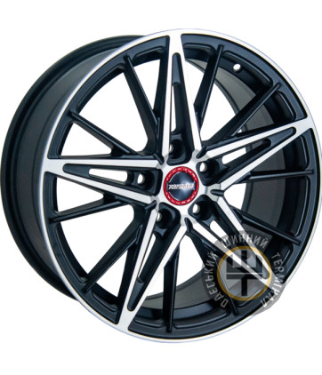 GT RD-M105 7.5x17 5x112 ET35 DIA66.45 Metall Cutting Black (Матовый черный с полировкой)