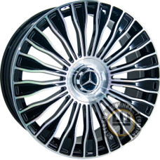 Replica Mercedes * FA732 8.5x20 5x112 ET32 DIA66.6 Черный с алмазной механической обработкой лицевой поверхности