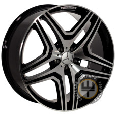 Zorat Wheels BK5925 8.5x18 5x112 ET45 DIA66.6 Black polished (Черный с полированной лицевой частью)