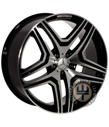 Zorat Wheels BK5925 8.5x18 5x112 ET45 DIA66.6 Black polished (Черный с полированной лицевой частью)