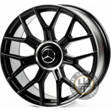 Replica MR606 8.5x19 5x112 ET40 DIA66.6 Satin black lip polish