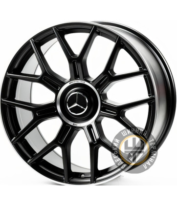 Replica MR606 8.5x19 5x112 ET40 DIA66.6 Satin black lip polish