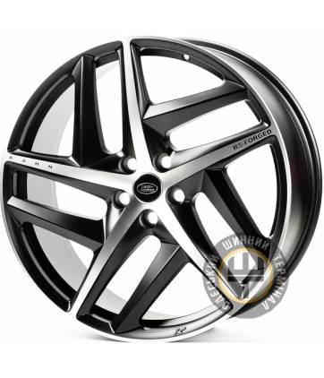 Replica LR253 9x22 5x120 ET45 DIA72.6 Matt Black Machine Face (Черный матовый с полировкой)