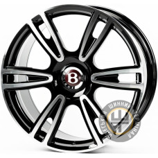 Replica FORGED BN1736 9.5x21 5x112 ET41 DIA57.1 Gloss Black Machined Face (Черный глянцевый полированное лицо)