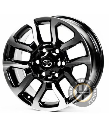 Replica TY962 7.5x17 6x139.7 ET25 DIA106.2 Черный с алмазной механической обработкой лицевой поверхности