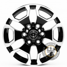 Replica TY963 7.5x17 6x139.7 ET25 DIA106.1 Черный с алмазной механической обработкой лицевой поверхности
