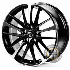 Replica TY3215 8x18 5x114.3 ET50 DIA60.1 Черный с алмазной механической обработкой лицевой поверхности