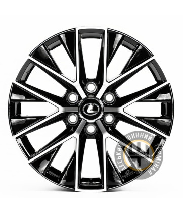 Replica LX3219 8x20 6x139.7 ET55 DIA95.1 Черный с алмазной механической обработкой лицевой поверхности
