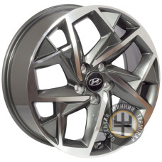 ZF TL0048 7x18 5x114.3 ET51 DIA67.1 Gun metal full polish (Темно-серый с полированным ободом)