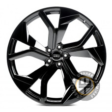 Replica Audi A1637 10x22 5x112 ET21 DIA66.6 Gloss Black (Черный глянец)