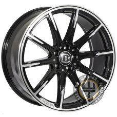 ZH 8124 8.5x20 5x112 ET38 DIA66.6 Черный с алмазной механической обработкой лицевой поверхности