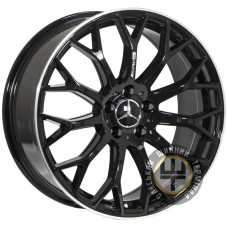 ZH 8130 8x19 5x112 ET35 DIA66.6 Black Mirror Lip Polished