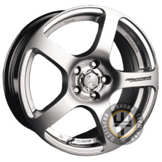 Racing Wheels H-125 6.5x15 5x114.3 ET40 DIA73.1 Hyper Silver (Cупер серебро)