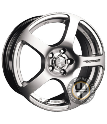 Racing Wheels H-125 6.5x15 5x114.3 ET40 DIA73.1 Hyper Silver (Cупер серебро)