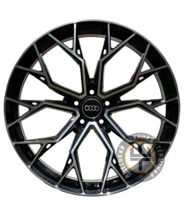 Zorat Wheels YA5640 9.5x21 5x112 ET25 DIA66.6 Black polished (Черный с полированной лицевой частью)