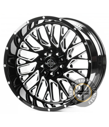 Off Road Wheels OW744 10x20 10x127 ET-12 DIA87.1 Machine black
