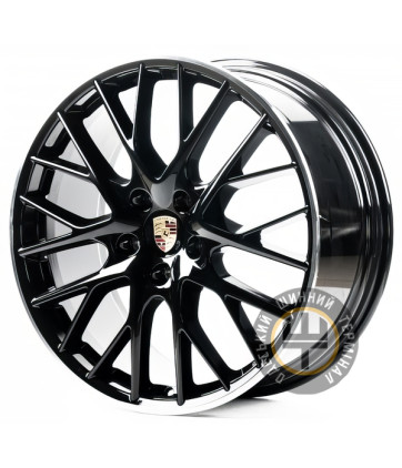Replica PR03 11.5x21 5x130 ET69 DIA71.6 Black Machined Lip