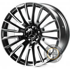 Replica MR82 10x22 5x130 ET36 DIA84 Matt Black Machine Face (Черный матовый с полировкой)