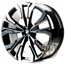 Replica B7X7 10.5x23 5x112 ET43 DIA66.6 Gloss Black Machined Face (Черный глянцевый полированное лицо)