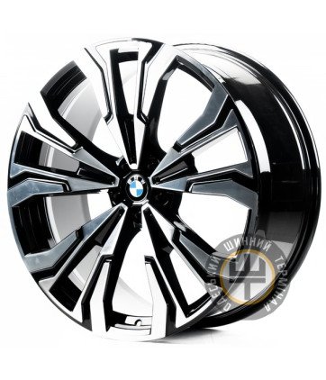 Replica B7X7 9.5x23 5x112 ET32 DIA66.6 Gloss Black Machined Face (Черный глянцевый полированное лицо)