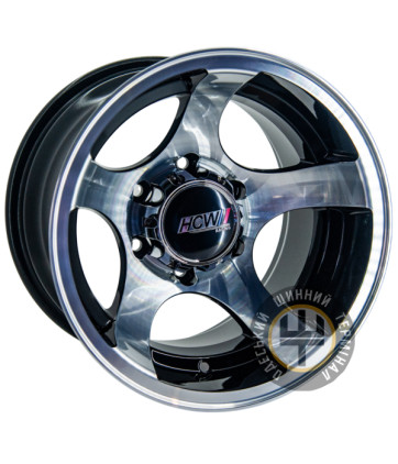 GT JC247 10x15 6x139.7 ET-44 DIA110.5 Черный с алмазной механической обработкой лицевой поверхности