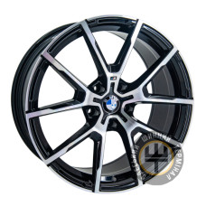 Replica BMW * F9746 9.5x19 5x120 ET38 DIA72.6 Черный с алмазной механической обработкой лицевой поверхности