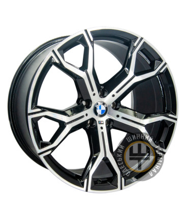 Replica BMW * GT F2P031 10.5x20 5x120 ET35 DIA74.1 Black polished (Черный с полированной лицевой частью)