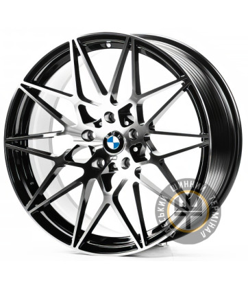 Flow Forming FF8023 8x18 5x112 ET30 DIA66.56 Черный с алмазной механической обработкой лицевой поверхности