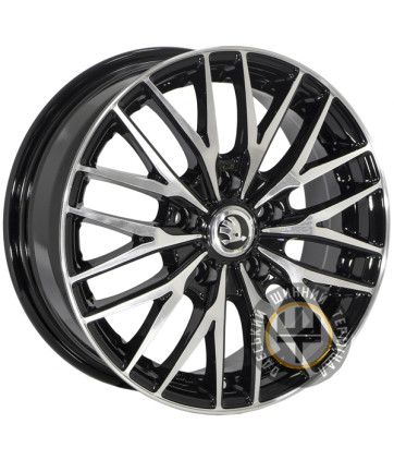 Zorat Wheels ZW-4178 6x15 5x112 ET43 DIA57.1 Black polished (Черный с полированной лицевой частью)