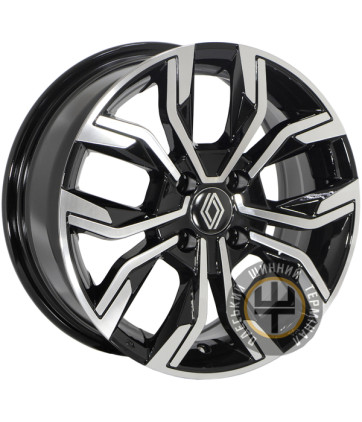 Zorat Wheels ZW-6346 6.5x15 4x100 ET38 DIA67.1 Black polished (Черный с полированной лицевой частью)