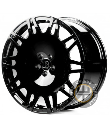 Replica FORGED MR0003B 9x21 5x112 ET34 DIA66.45 Gloss Black (Черный глянец)