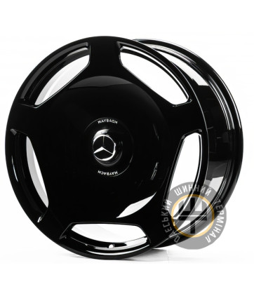 Replica FORGED MR0006 10x20 5x112 ET48 DIA66.45 Gloss Black (Черный глянец)