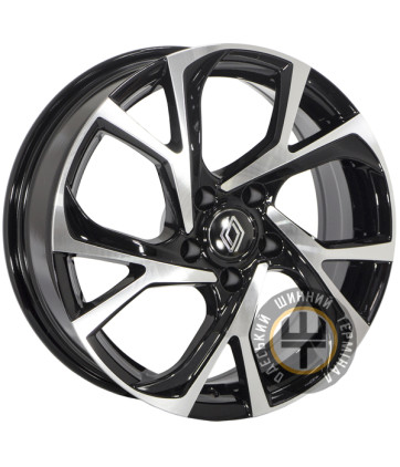 Zorat Wheels ZW-7481 6.5x17 5x114.3 ET32 DIA67.1 Black polished (Черный с полированной лицевой частью)
