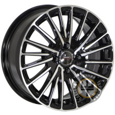 Zorat Wheels ZW-D2852 7x16 5x114.3 ET40 DIA67.1 Черный с металиком полированное лицо