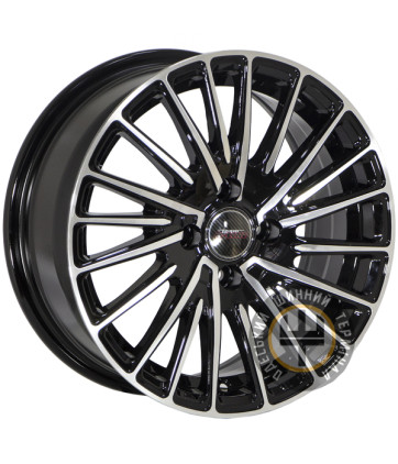 Zorat Wheels ZW-D2852 7x16 5x114.3 ET40 DIA67.1 Черный с металиком полированное лицо