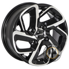 Zorat Wheels ZW-D6347 6x14 4x108 ET25 DIA65.1 Black polished (Черный с полированной лицевой частью)