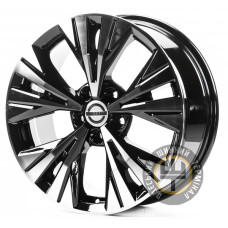 Replica NS18996 7.5x18 5x114.3 ET40 DIA66.1 Gloss Black Machined Face (Черный глянцевый полированное лицо)