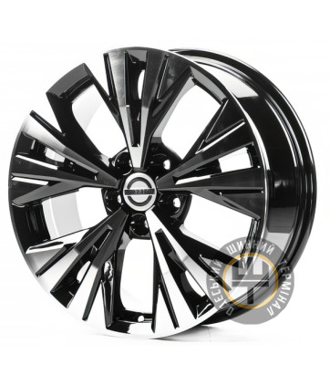 Replica NS18996 7.5x18 5x114.3 ET40 DIA66.1 Gloss Black Machined Face (Черный глянцевый полированное лицо)