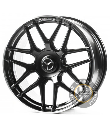 Replica MR29 9x19 5x112 ET52 DIA66.6 Matt Black Polished (Матовый черный полированный обод)