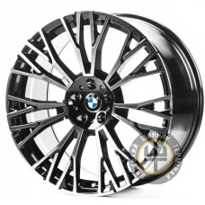 Replica B3156 10.5x20 5x112 ET40 DIA66.6 Gloss Black Machined Face (Черный глянцевый полированное лицо)