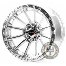 Off Road Wheels OW1889 10x20 12x135 ET-24 DIA110.1 Silver Machined Face